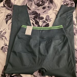 Victoria’s Secret PINK Seamless Contour Leggings Green High Waisted Size L NWT